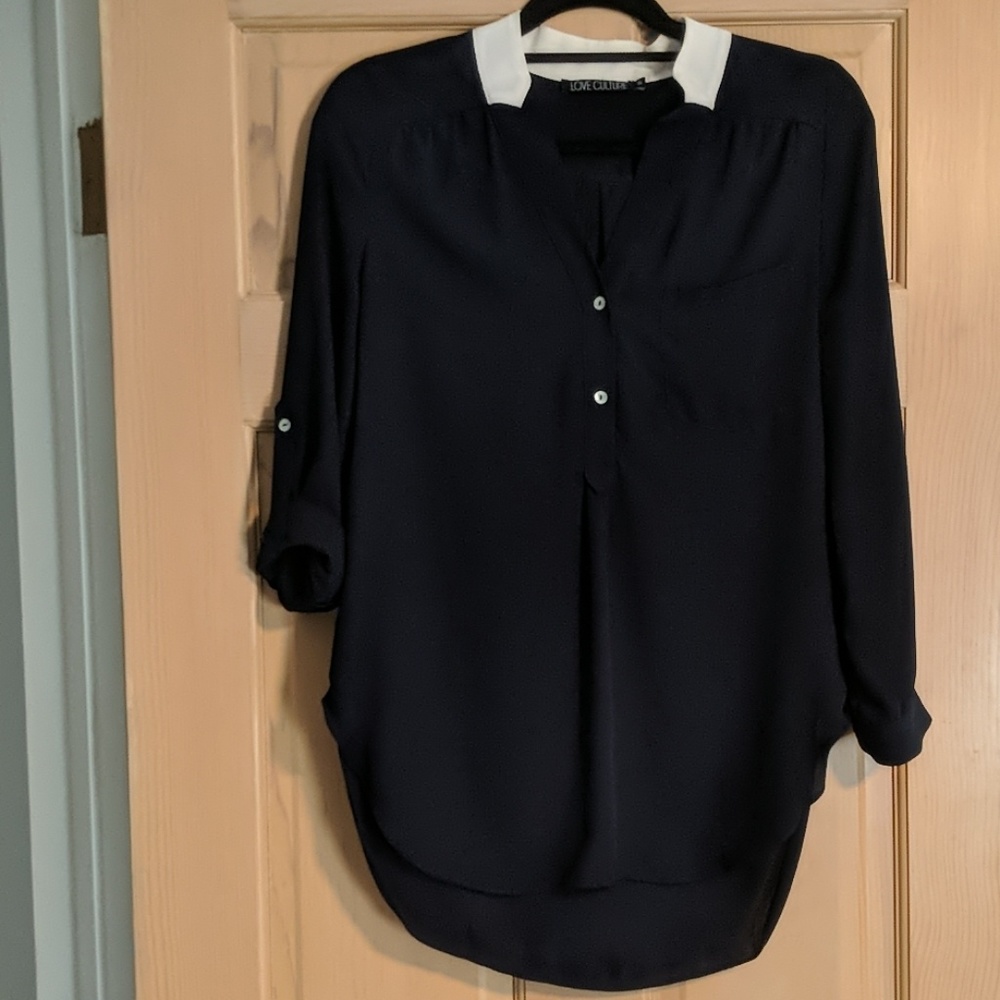 Navy Blouse